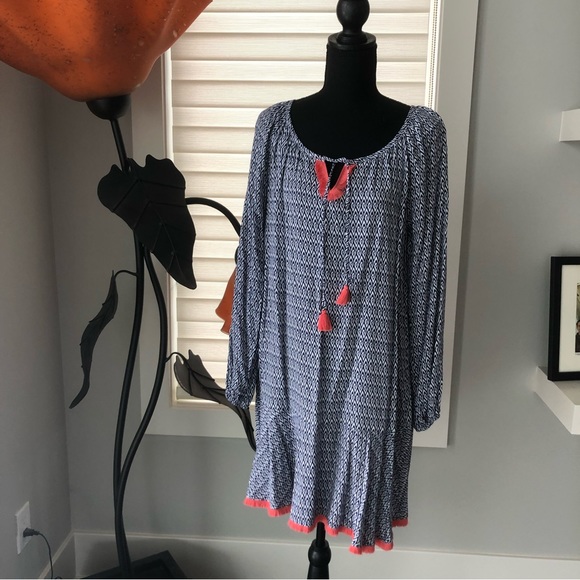 Southern Tide Blue Night IKAT Lydia Shift Dress EUC only worn once - Picture 2 of 10